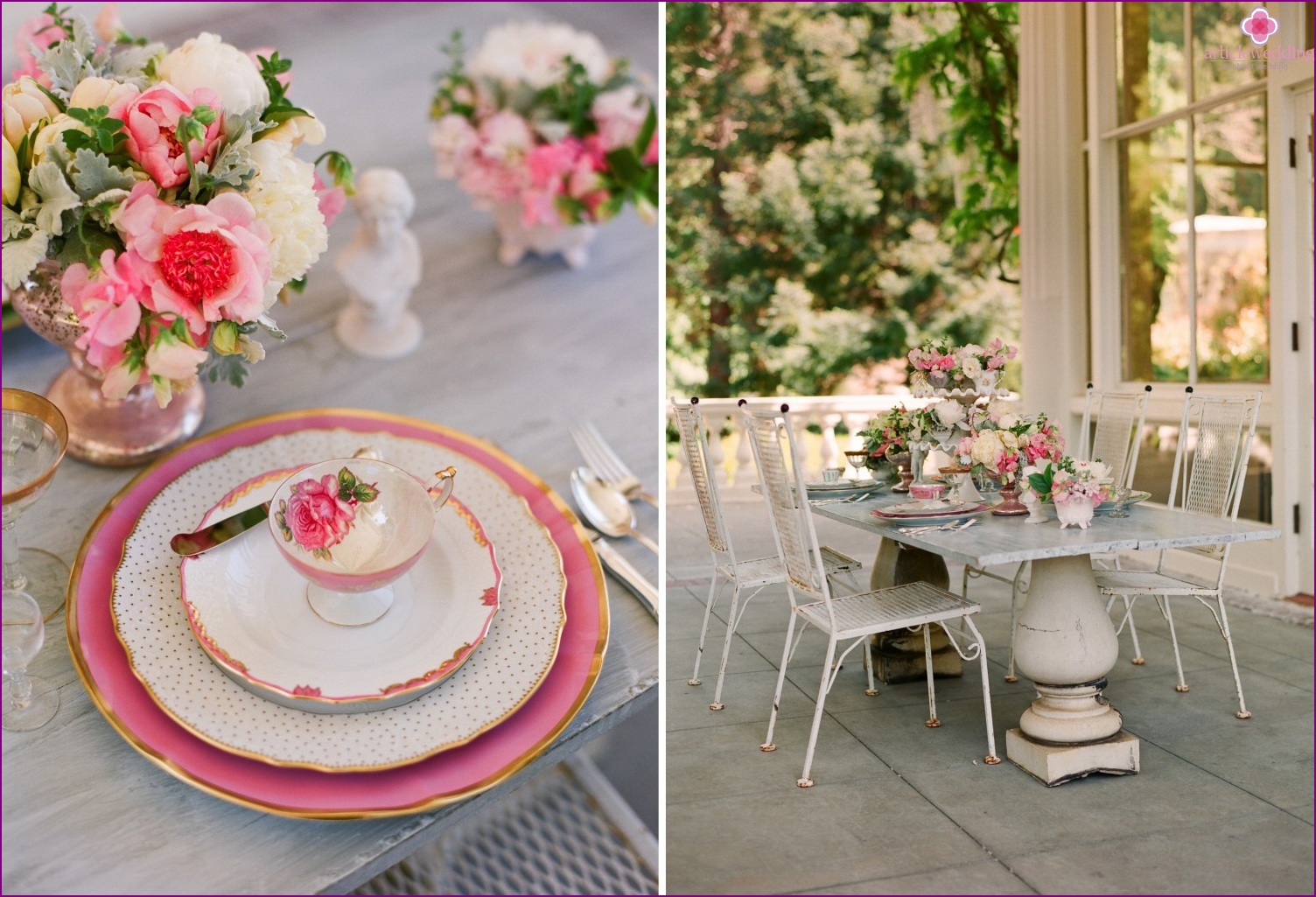 Decorazione del matrimonio nello stile di orgoglio e pregiudizio