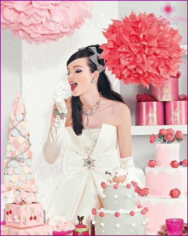 Barbie style wedding