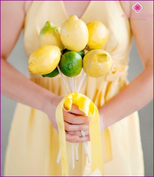 Bouquet in a lemon style