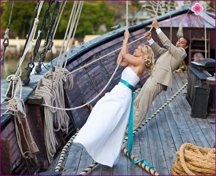 Hochzeit im Piratenstil