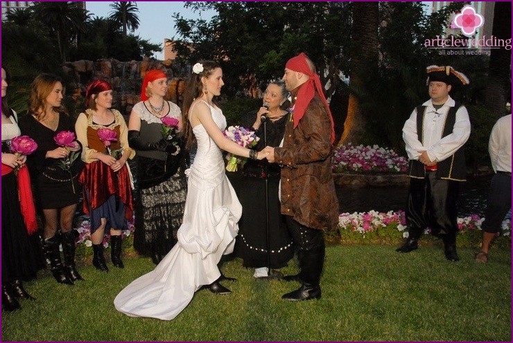 Hochzeit im Piratenstil