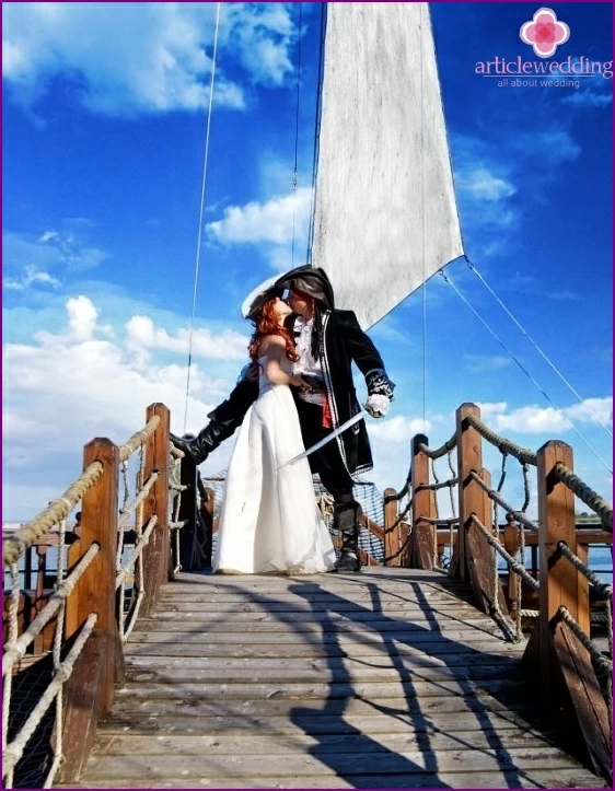 Hochzeit im Piratenstil