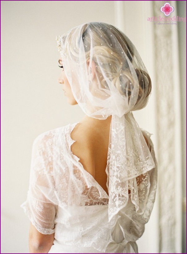 Lace in the image of a bride
