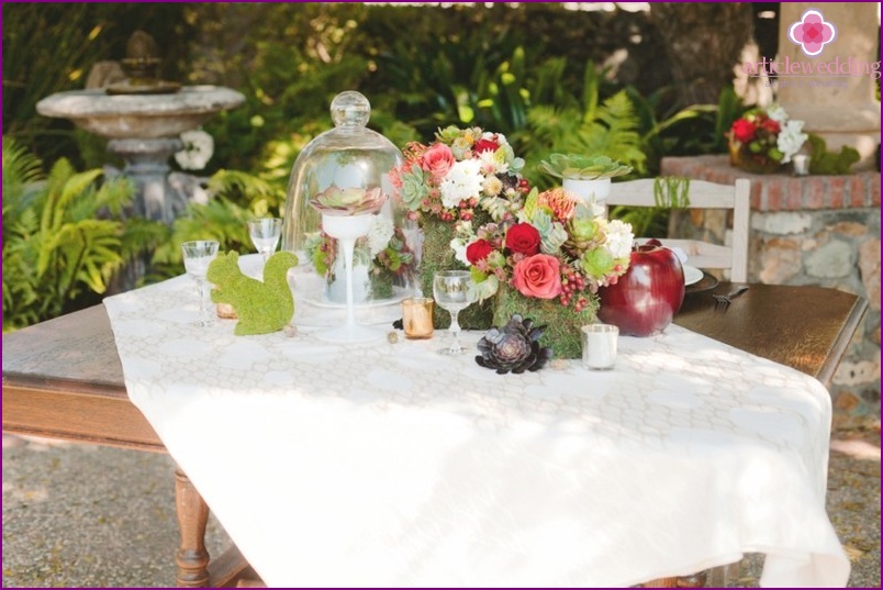 Table decor in the style of 