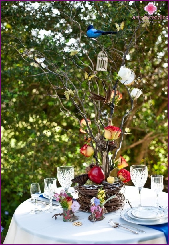 Table decor in the style of 