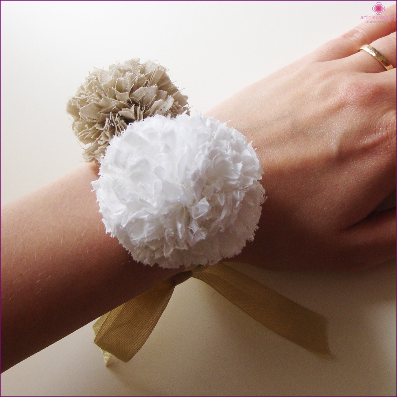 Chiffon Wedding Bracelet