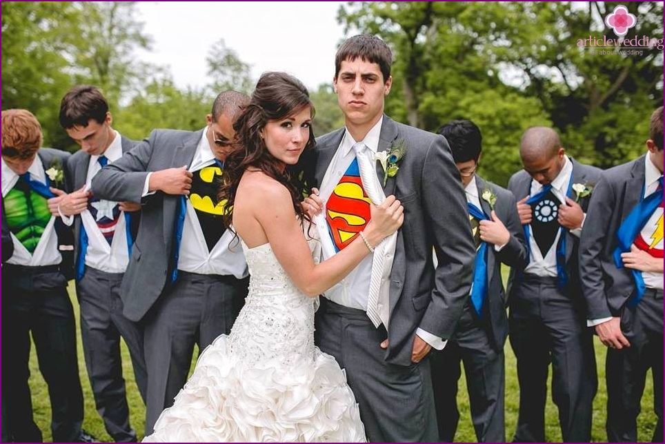 Casamento estilo super-herói