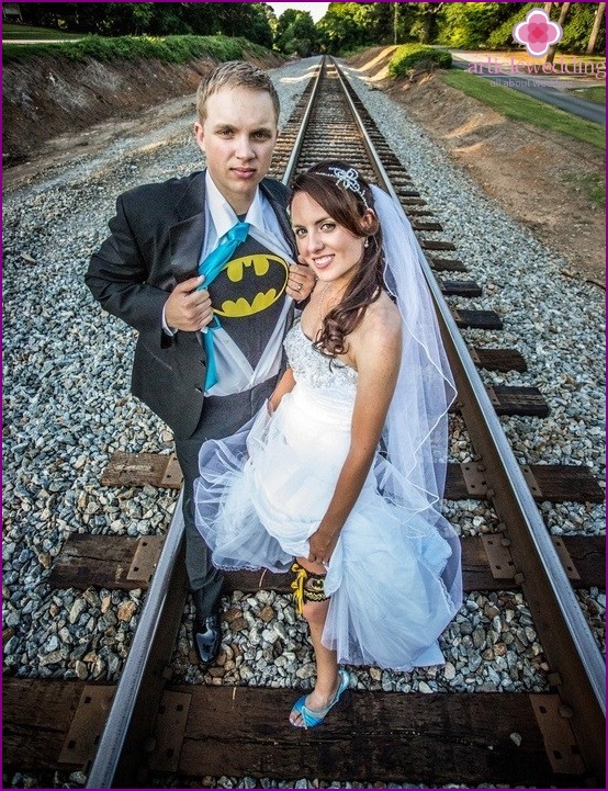 Superhelden-Stil Hochzeit