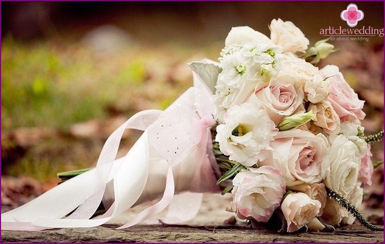 Bridal bouquet in the style of 