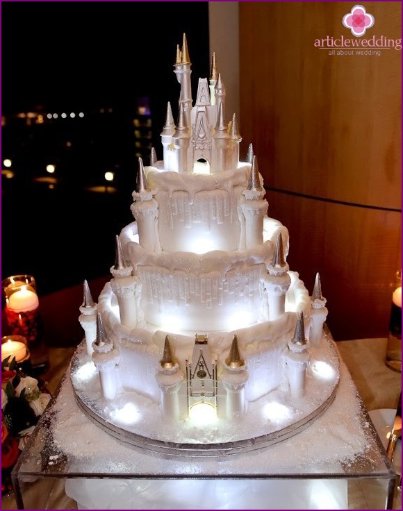 Gâteau de mariage de la Belle au bois dormant