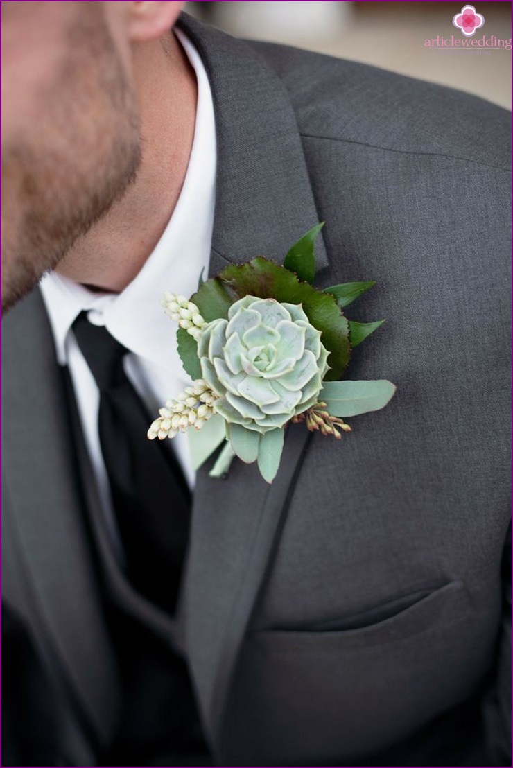 Succulent Buttonhole