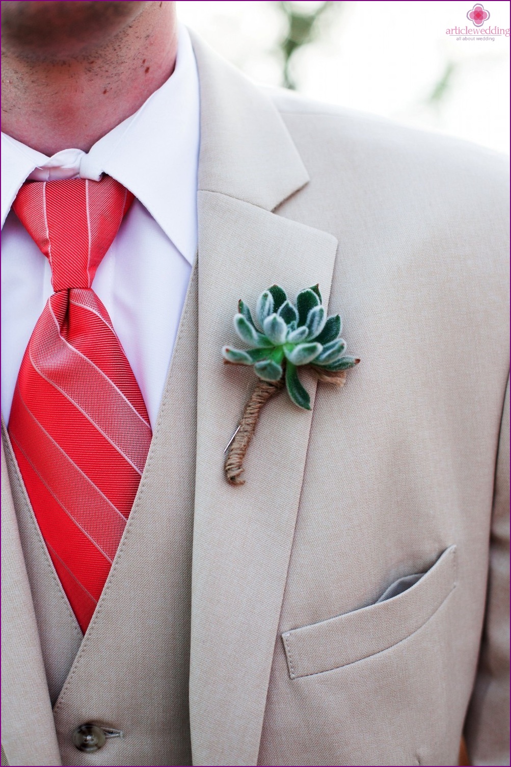 Succulent Buttonhole