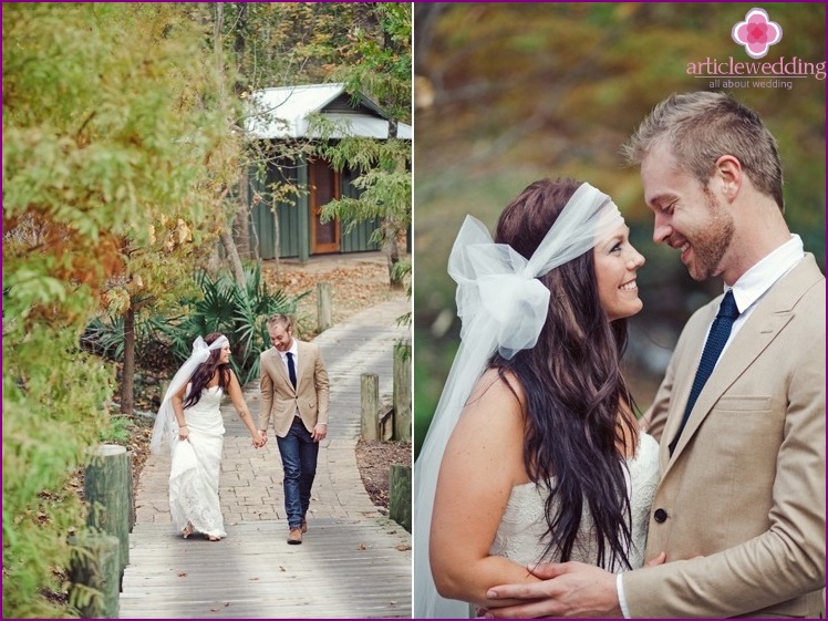 Cenário de casamento para dois