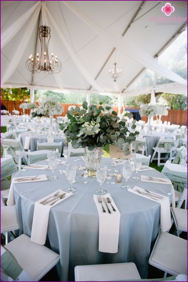 Dusty Blue Wedding Decor