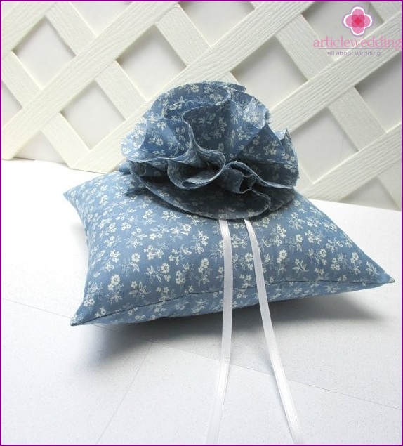 Wedding accessories in dusty blue