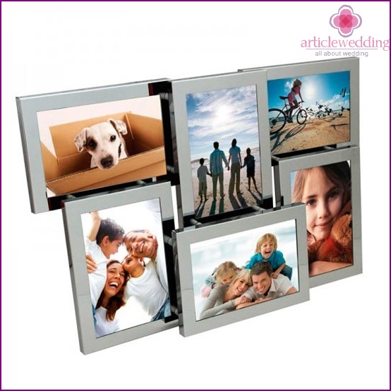 Steel photo frame