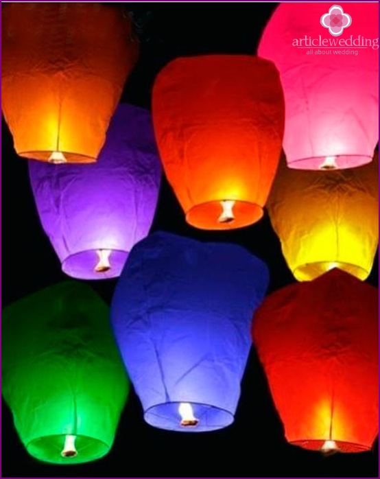 Sky Lantern - Decoração de Casamento Moda