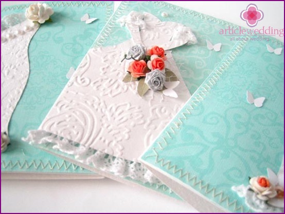 Mint Wedding Invitation Card