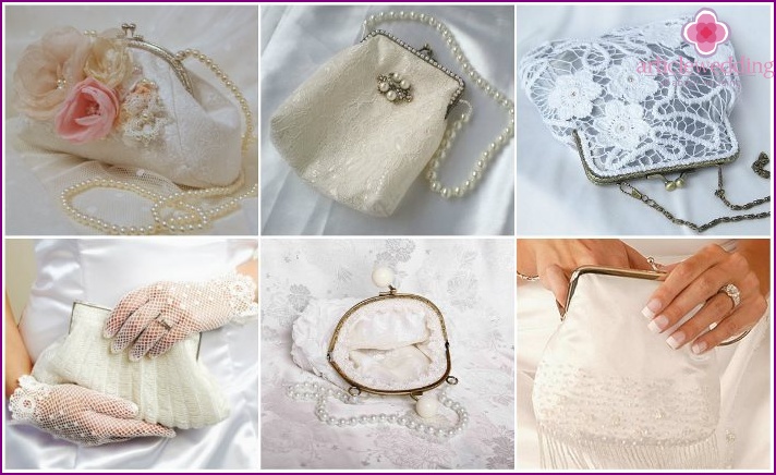 Wedding clasp bag with clasp