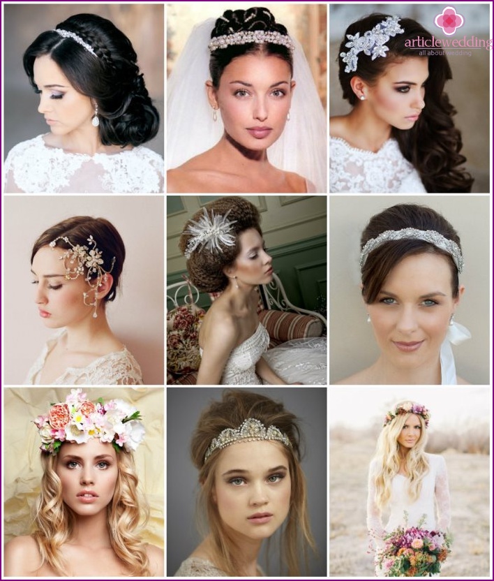 The best wedding accessories for head decoration