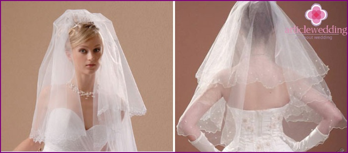 DIY handmade bridal veil