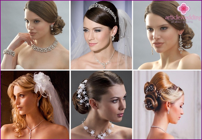 Opzioni per gioielli alla moda per la sposa