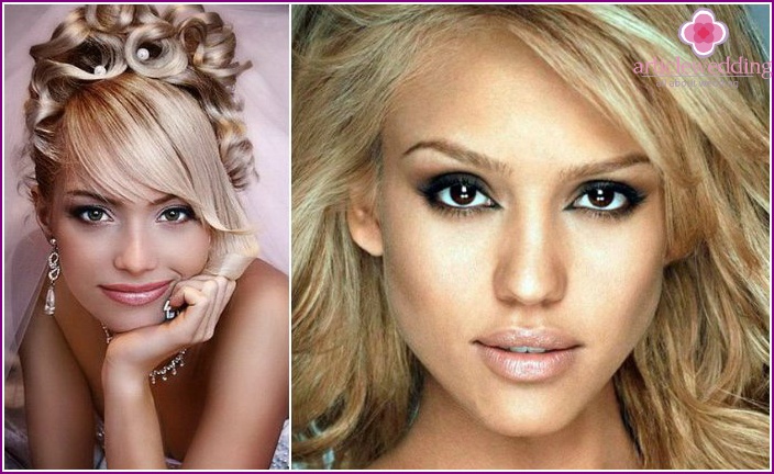 Make-up für Blondinen mit braunen Augen