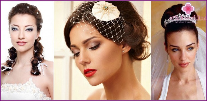 Wedding makeup for brunettes