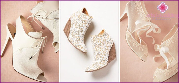 Comfortable and beautiful shoes for the bride