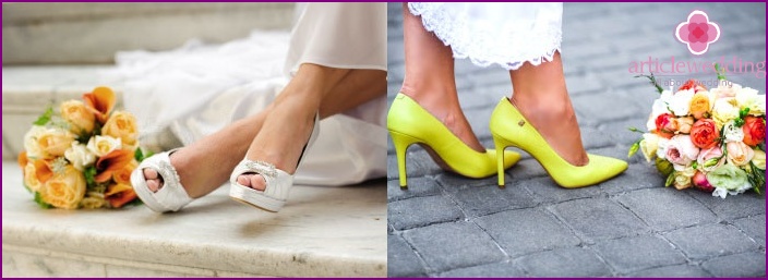 New color for wedding shoes