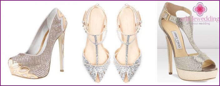 Glitter Wedding Shoes