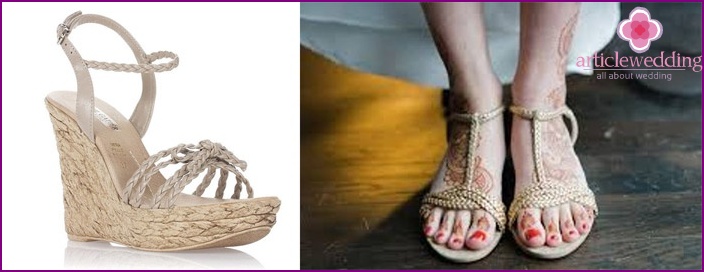 Woven sandals