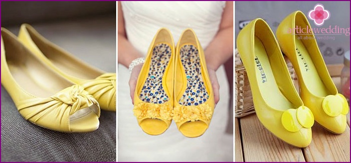 أحذية الباليه الصفراء تتطلب إكسسوارات صفراء