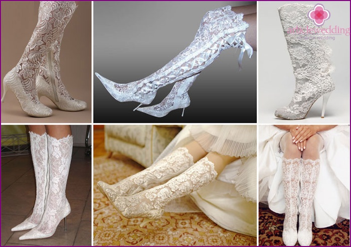 Lace Boots of the Bride
