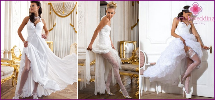 White tights for the bride