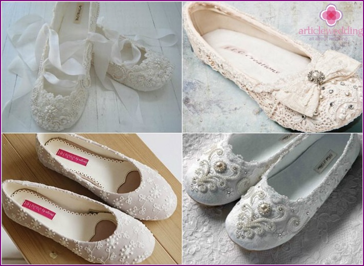 Ballet shoes for a summer wedding