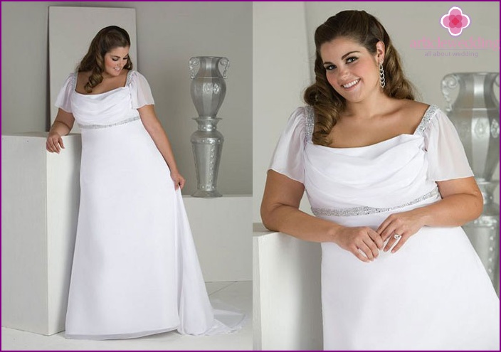 Large white wedding attire