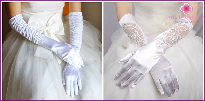 Classic wedding gloves