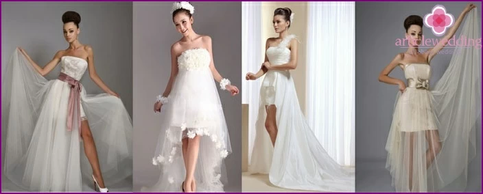 Short Straight Bodycon Wedding Dress