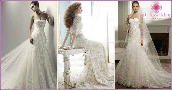 Photo: Lace wedding dresses with a train 2015
