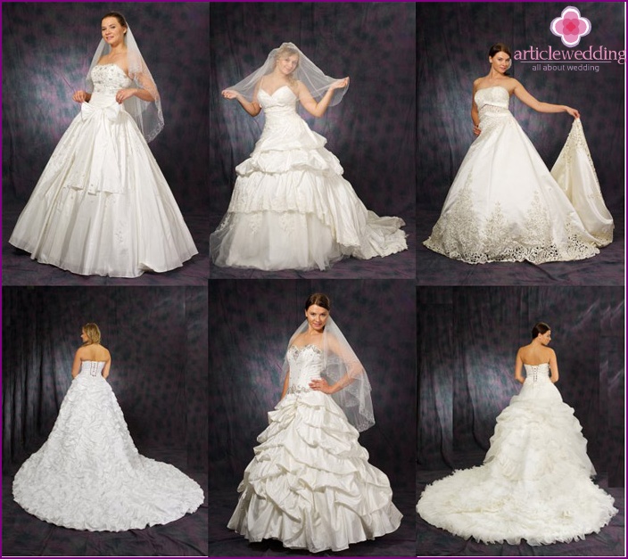 Vestidos de novia para novias en miniatura.