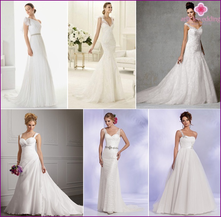 Options for a low-rise bride's dress