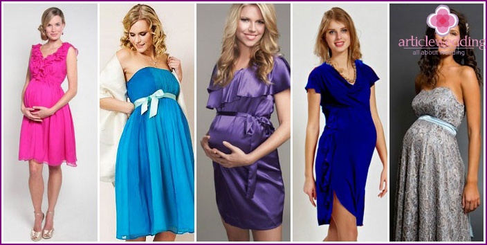 Elegant maternity dresses for the wedding