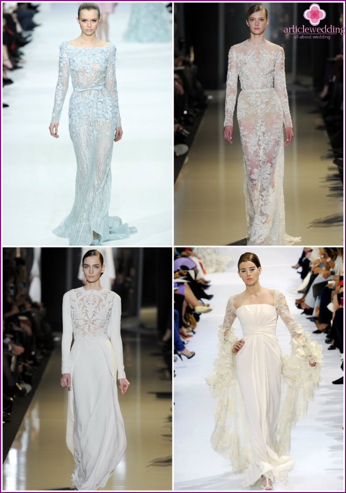 Costumes for the bride from Elie Saab