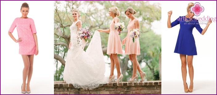 Options de coloration pour une robe de mariée pour un ami