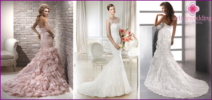 Wedding dresses with a train