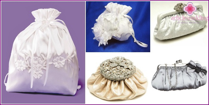 Foto de bolsos de boda cómodos y hermosos