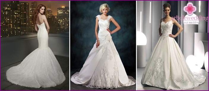 Wedding dresses with a train