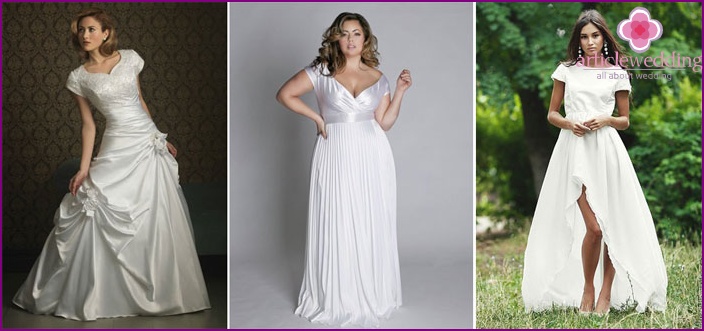 How to choose a short-sleeved wedding outfit