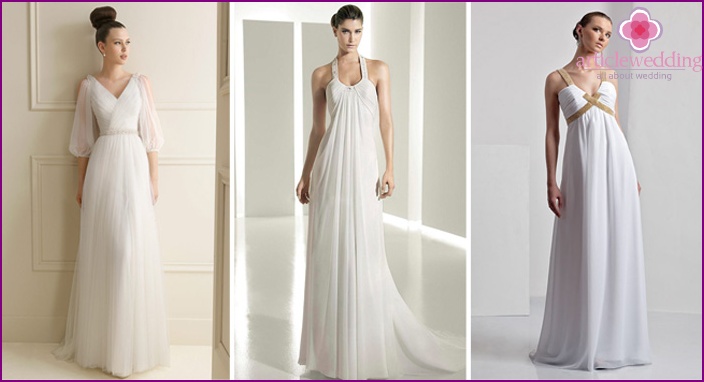 Empire style in wedding dresses